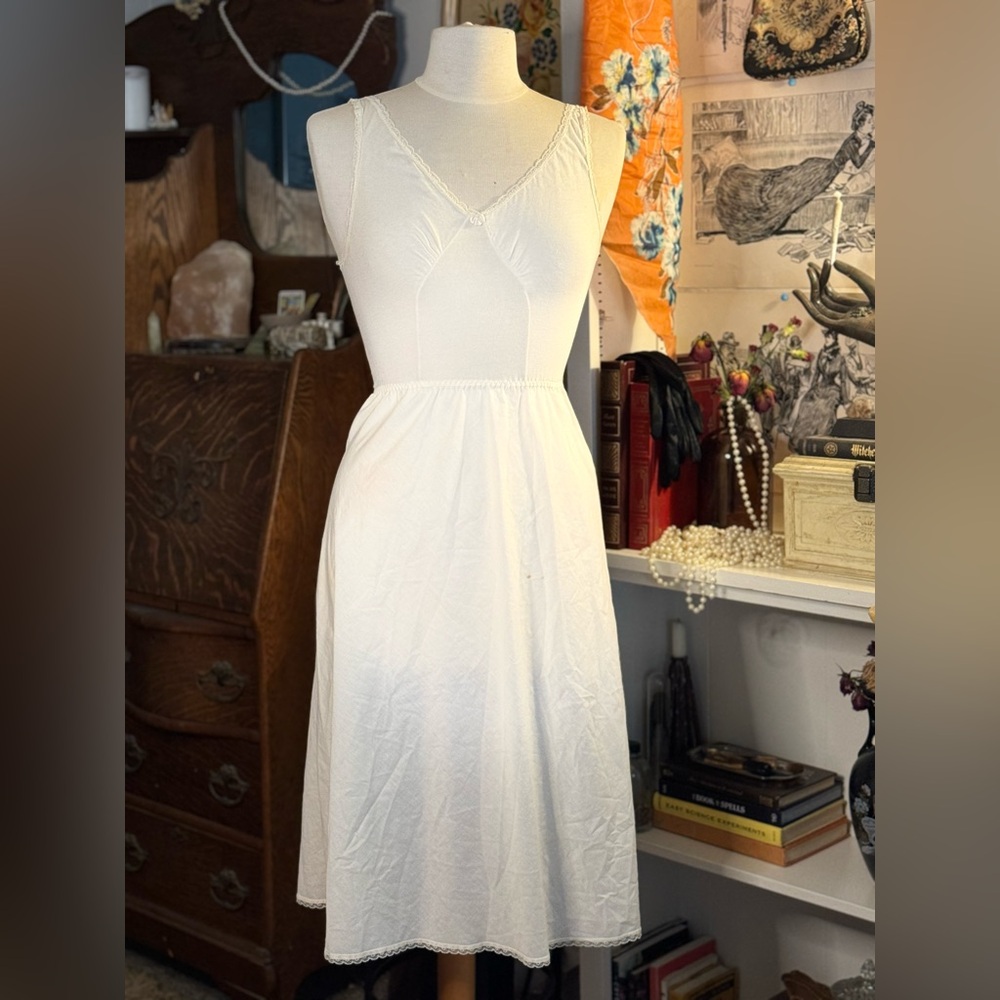 Vintage slip under dress